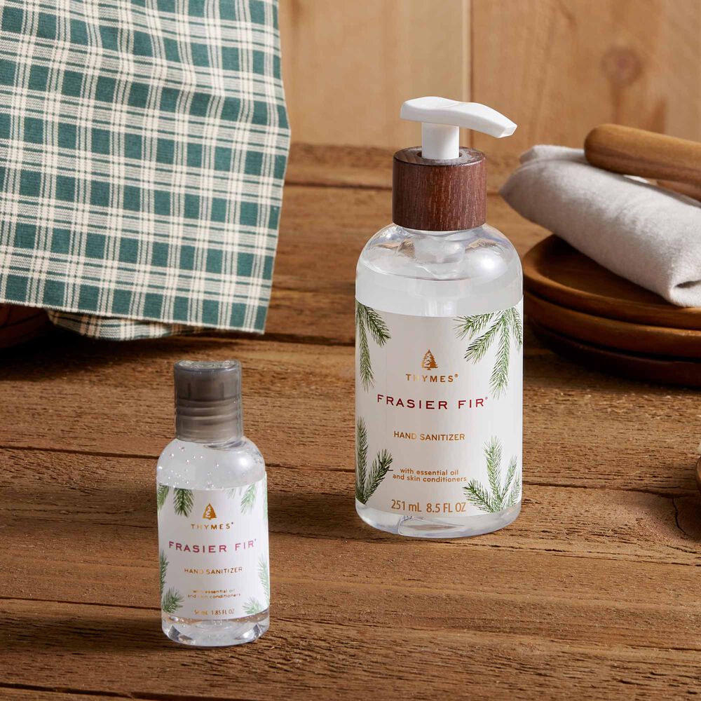 Travel and Full Size Thymes Frasier Fir Hand Sanitizer image number 4